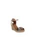 Kurt Geiger Leona Wedge Espadrille Sandals Grey