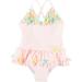 Little Me Baby Girls Striped Floral Swimsuit