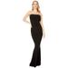 KAMALIKULTURE by Norma Kamali All-In-One Fishtail Gown Black