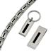 Stainless Steel Enameled Bracelet; Money Clip and Key Ring Set; 8.5 inch; for Adults and Teens; for Women and Men