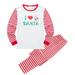 Maxcozy Christmas Parent-child Pajamas Printing Santa Claus Men Women Kid Baby Family Clothes