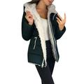 (Toponeto) Fashion Women Winter Thicken Coats Long Sleeve Warm Jacket Outerwear Zipper Coat