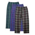 Real Essentials Men's 3-Pack Fleece Pajama Pants