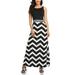 Womens Floral Striped Cami Dress Long Boho Patchwork Tank Dress Lady Beach Summer Sundress Maxi Dress