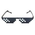 ankishi Mosaic Sunglasses Funny Hip Hop Unisex Quadratic Element Unisex Sunglasses for Stage Performance Daily Wear