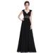 Ever-Pretty juniors's Elegant Full-Length Bridal Party Dresses for Juniors 08697J Black US9