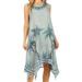 Sakkas Tinna Women's Casual Sleeveless Tank Flare Midi Boho Print Dress Cover-up - UD46-2801-Grey - One Size