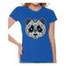 Awkward Styles Panda Skull Tshirt for Women Christian Panda Shirt Sugar Skull Shirts for Women Dia de los Muertos Gifts for Her Day of the Dead T Shirt Christian Tshirt Women's Paisley Panda T-Shirt