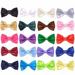 12 PACK ADULT Satin Bow Tie Men's 20+ Colors 3.75" W 6838AD-White and Black Polka Dot