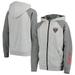 D.C. United Fanatics Branded Youth Raglan Full-Zip Hoodie - Heathered Gray/Gray