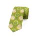 Fruit Necktie, Sliced Fresh Fruits Pattern, Dress Tie, 3.7", Yellow Green Apple Green, by Ambesonne