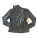 Mote Women's Lightweight Soft Faux Suede Zip Up Drape Jacket (Black, L)