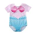 Kids Girl Swimsuit Mermaid Suit Swimming Costume Childrens Swimwear Summer Beach Clothes 0-4 Years