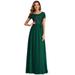 Ever-Pretty Women's Chiffon A-line Wedding Party Gowns Sepcial Occasion Dress 00655 Dark Green US12