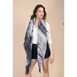 Veroma Grey Watercolor Tie Dyed Square Scarf