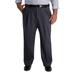 Men's Big & Tall Haggar Premium Khaki Classic Pleat Pants Gray