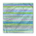 Blue Bandana, Watercolor Stripes Artwork, Unisex Head and Neck Tie, by Ambesonne