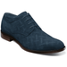 Stacy Adams Radburn Plain Toe Oxford Men's Shoes Navy Suede 25423-415