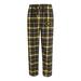 Men's Concepts Sport Black Grambling Tigers Ultimate Plaid Flannel Pants