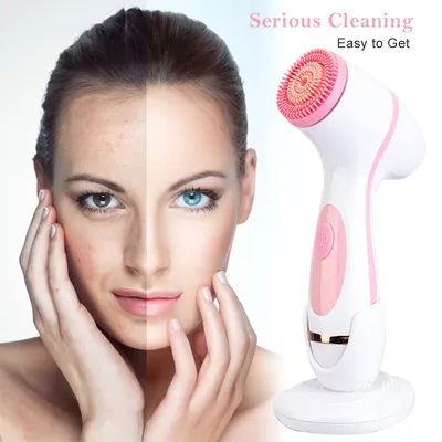 Brosse rotative électrique pour le nettoyage du visage nettoyeur de pores étanche nettoyeur de
