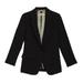 Burberry Slim Fit Topstitch Detail Wool Tailored Blazer Jacket