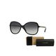 Burberry BE4197 30018G 58M Black/Grey Gradient Round Sunglasses For Women+FREE Complimentary Eyewear Care Kit