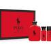 Polo Red by Ralph Lauren 3 Piece Gift Set for Men 4.2 EDT + 1.0 EDT + 2.6 Deo Stick