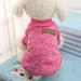 Pet Dog Classic Knitwear Sweater Fleece Sweater Soft Thickening Warm Winter Puppy Dogs Coat Pet Dog Cat Clothes Soft Puppy Clothing for Small Dogs Rose Red XS