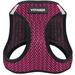 Voyager Step-in Air Dog Harness - All Weather Mesh Step in Vest Harness for Small and Medium Dogs - Fuchsia (2-Tone) S