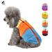 PULLIMORE Winter Warm Dog Jackets Waterproof Padded Zipper Dog Vest Coats Pet Clothes for Small Medium Dogs (M Black + Red)