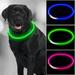 LED Dog Collar USB Rechargeable Light up Dog Collar Glowing Pet Dog Collar Pet Safety Collar for Night Safety Led Necklace for Dogs