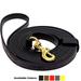 Viper - Biothane K9 Working Dog Leash Waterproof Lead for Tracking Training Schutzhund Odor-Proof Long Line with Solid Brass Snap for Puppy Medium and Large Dogs(Black: W: 1/2 | L: 20 ft)