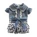 Spring Pet Dog Clothes Dog Denim Dress Jeans Skirt Small Dog Dress Puppy Clothes Chihuahua Yorkies Teddy Pet Clothing Blue XS