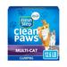 Fresh Step Clean Paws Multi-Cat Scented Litter with Febreze Clumping Cat Litter 12.6 lb