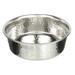 Hammered Stainless Steel Pet Bowl - Decorative & Stylish Dog Food or Water Bowl 64 oz.