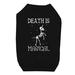 Death is Megical Unicorn Skeleton Halloween Black Pet Shirt for Small Dogs