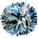 Metallic with Holographic Mix Cheerleading Pom - Col/Silver