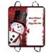 YKCG Red Christmas Snowman Quotes Winter Snowflakes Pet Seat Cover Car Seat Cover for Pets Cargo Mats and Hammocks for Cars Trucks and SUVs 54x60 inches