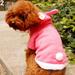 Shulemin Pet Dog Cats Hoodie Bunny Clothes Winter Warm Puppy Costumes Apparel Pink