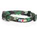 Pawtitas Reflective Dog Collar Adjustable for Small Dogs - Green Camo Collar