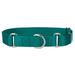 Mirage Pet 124-1M TLXL Plain Nylon Martingale Dog Collar Extra Large - Teal