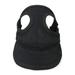 Pet Outdoor Adjustable Costume Hat Simple Solid Colors Oxford Cloth Sport Baseball Cap Designed Hole for Ears Black XL