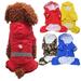 Pet Dog Raincoat Clothes Waterproof Hoody Dog Apparel Acrylon Raincoat Jacket Pet Cat Puppy Costume Blue