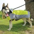 Yesbay Pet Dogs Waterproof Windproof Reflective Hooded Raincoat Poncho Rain Jacket Coat