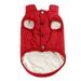 XS-3XL Windproof Pet Dog Puppy Vest Jacket Pet Clothing Warm dog-winter-clothes Coat For Small Medium Large Dogs Plus size Red M