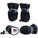 Dog Shoes Dog Boots Anti-Slip Paw Protector Winter Warm Soft Soled Dog Skidproof Sneakers with Reflective Straps for Pet Small Dog