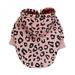 Sale Promotion!Thicken Pet Dog Clothes Winter Warm Dog Pet Clothing Hoodies Puppy Leopard Pattern Fleece Coat Jacket for Small Medium Dogs Pink XXL