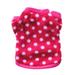 Pet Dog Fleece Coat Soft Warm Dog Clothes Skull Camouflage/Polka dot/Leopard/Paw Printed/Striped Pullover Fleece Warm Jacket Costume for Doggy Cat Puppy Apparel S