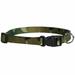 Camo Dog Collars Two Tone Pink or Green Camouflage Adjustable Nylon Choose Size (Green - Medium)