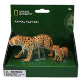 National Geographic - Leopard and Cub Figurines